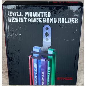 Ethos Wall Mounted Resistance Band Holder – Holds 6 Bands- OPEN BOX